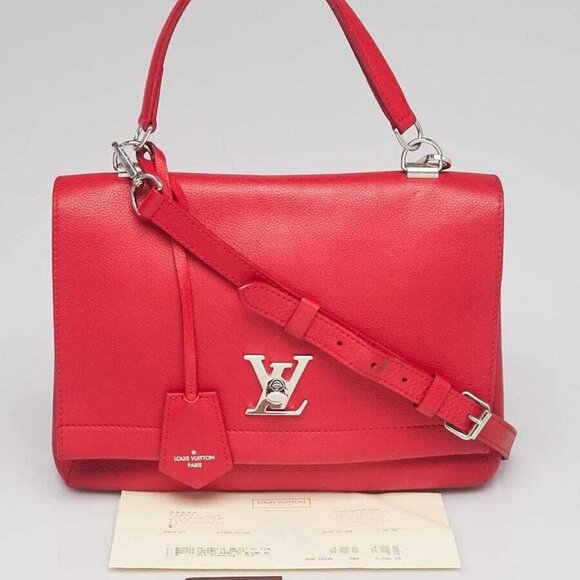 Louis Vuitton Rubis Calfskin Leather Lockme II - Picture 7 of 12